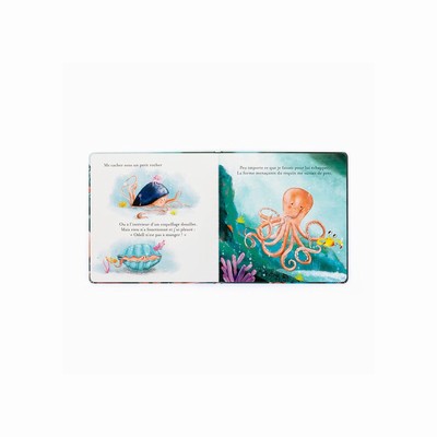 Jellycat Odell, La Petite Pieuvre Courageuse Livre Books UK | 37154IDPN